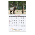 Stapled Monthly Wall Calendar w/ Wildlife